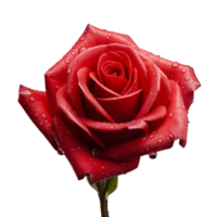 ai generiert Rose Blume Clip Kunst einstellen Rot, Gelb, Weiß Makro Schuss mit transparent Hintergrund zum Valentinstag Tag png