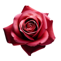 AI generated rose flower clip art set red, yellow, white macro shot with transparent background for Valentine's Day png