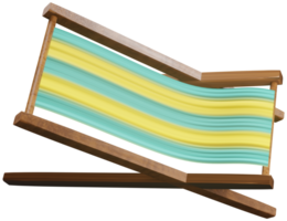 3d modello di un' di legno ponte sedia giocattolo su un' trasparente sfondo png