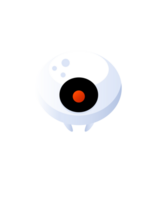 white Halloween Spider Cartoon png