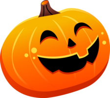 Halloween Pumpkin Smile Illustration png