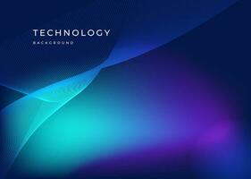 Vector modern transparent line technology blue purple gradient abstract background technology blurry background