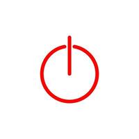 Power button vector icon