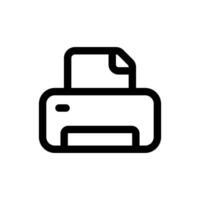 Printer icon in trendy flat style isolated on white background. Printer silhouette symbol for your website design, logo, app, UI. Vector illustration, EPS10.