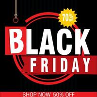 Black friday colored sale poster Vector