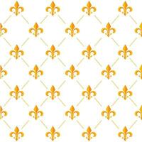 Seamless pattern background with lys flower symbols Vector