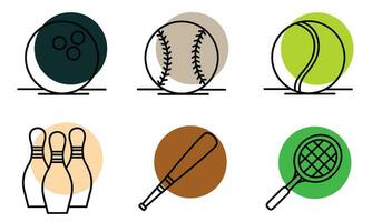 Set of different sport icons Vector