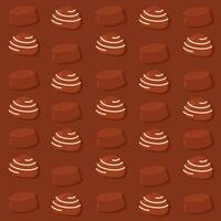 Colored seamless pattern background with chocolate candies Vector