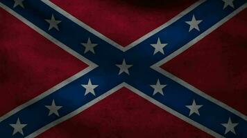 Old flag of the Confederate States of America also called Navy Jack video