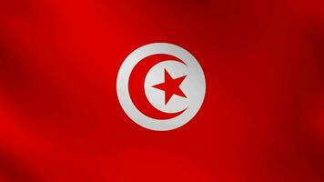 drapeau du pays de la tunisie video