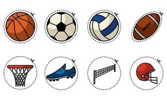 Set of different sport icons Vector