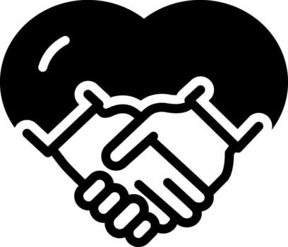 solid icon for mutual vector