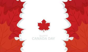 Colored happy Canada day template Vector