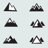 montaña vector diseño elemento en blanco antecedentes