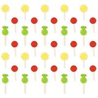 Colored seamless pattern background with lollipops Vector