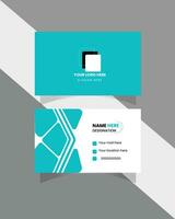 corporate business card design vector