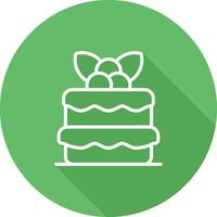 Red velvet cake Vector Icon