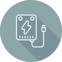 Portable charger Vector Icon