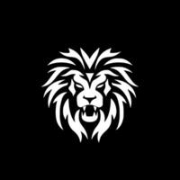 Lion, Black and White Vector illustration