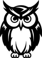 Owl - High Quality Vector Logo - Vector illustration ideal for T-shirt graphic