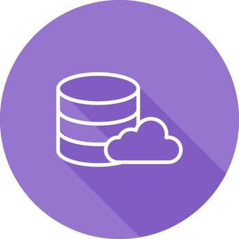 Cloud Database Vector Icon