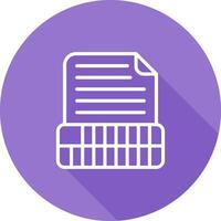 Document Insert Table Vector Icon