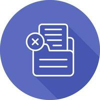 Document Rejected Vector Icon