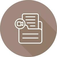Document Insert Video Vector Icon