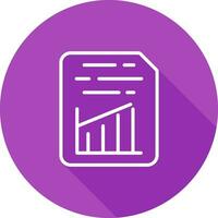 Document Insert Graph Vector Icon