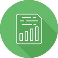 Document Insert Chart Vector Icon