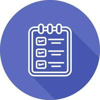 Memo pad with checklist Vector Icon