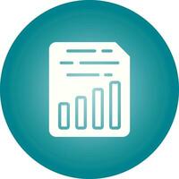 Document Insert Chart Vector Icon