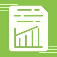 Document Insert Graph Vector Icon