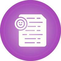 Document Insert Emoji Vector Icon