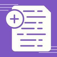 Document Insert Icon Vector Icon