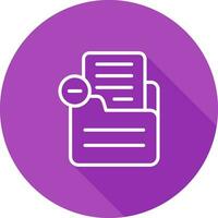 Document Remove Vector Icon