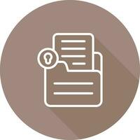 Document Lock Vector Icon