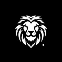 Lion, Black and White Vector illustration