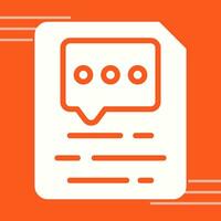 Document Insert Comment Vector Icon