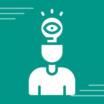 Visual Thinking Vector Icon