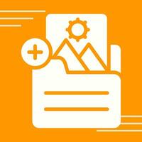 Document Insert Image Vector Icon