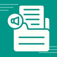 Document Insert Audio Vector Icon