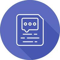 Document Insert Comment Vector Icon