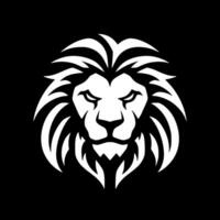 Lion - Black and White Isolated Icon - Vector illustration