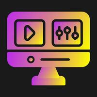 Video Editing Vector Icon