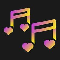 Romantic music Vector Icon