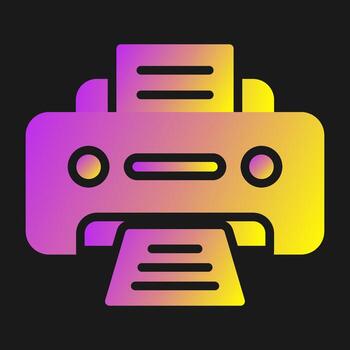 icono de vector de impresora