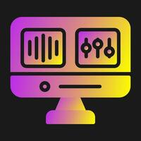 Audio Editing Vector Icon