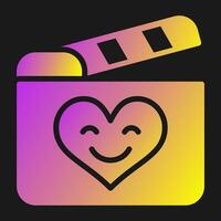 Romantic comedy movie Vector Icon