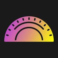 Protractor Vector Icon